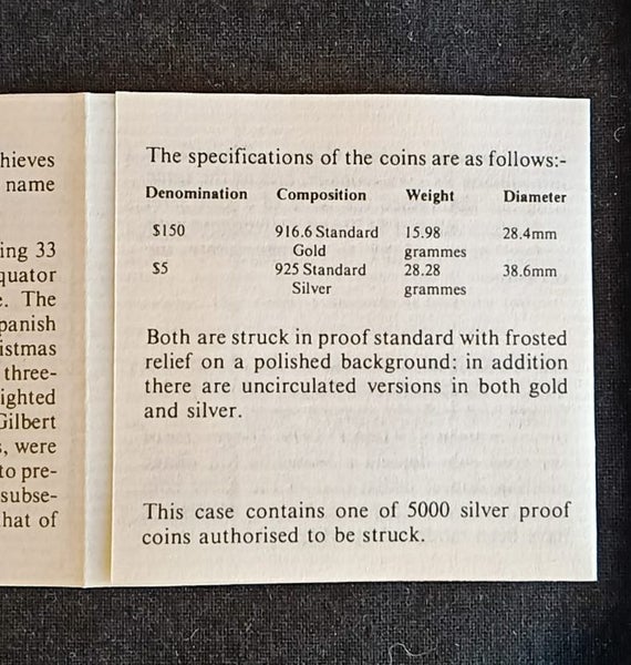 Kiribati '$5' Sterling Silver Proof Coin Carousel 2