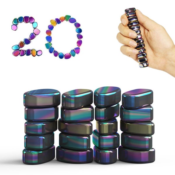 Caturledas 20 PCS Ferrite Putty Stones Fidget Toys Rocks for Office Stress Anxi Carousel 1