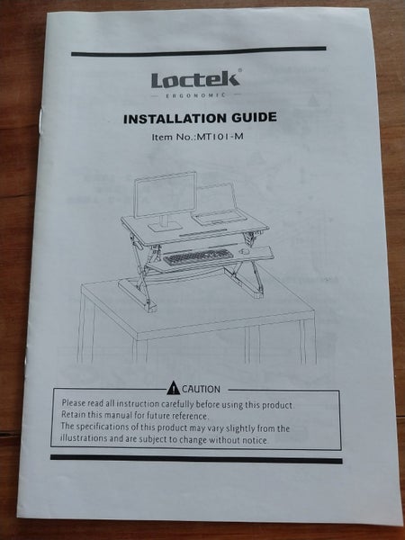 Loctek MT101-M adjustable height desk top62863222007683113