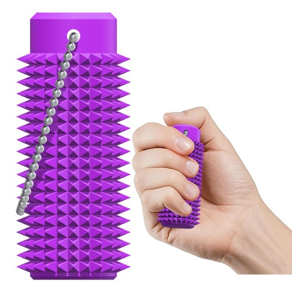 Vatonezich Little Ouchies Fidget PocketSized Stim Keychain with Spiky Grippie Carousel 1