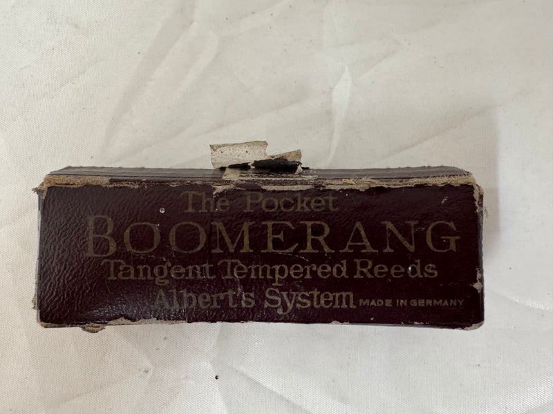 RARE Miniature German Boomerang Alberts Harmonica (21200) Carousel 10