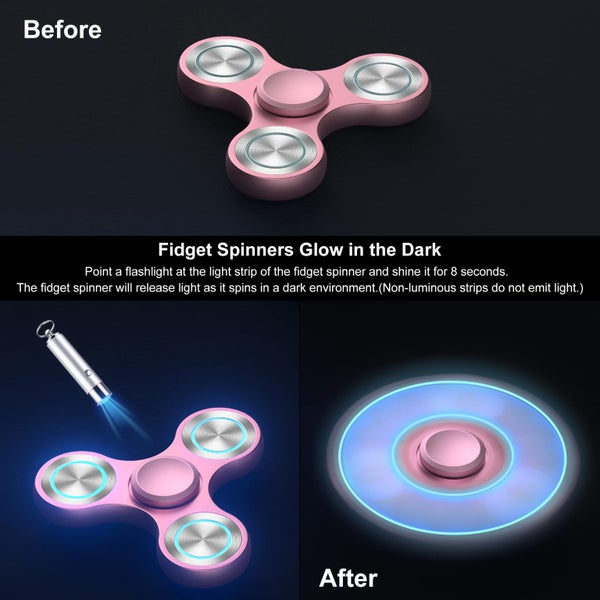 Fidget Spinners Toy Metal Stainless Steel Bearing High Speed 48 Min Spins EDC Carousel 3