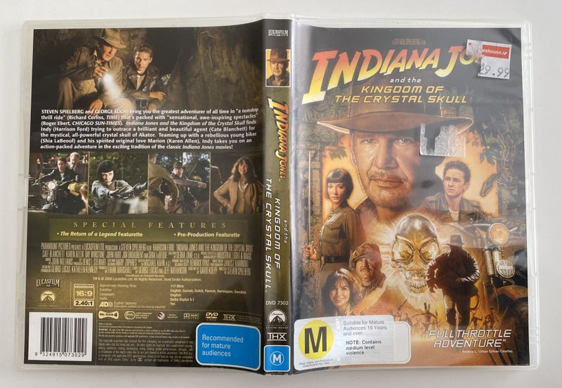Indiana Jones, Crystal Skull DVD (action) #146764543315375618110