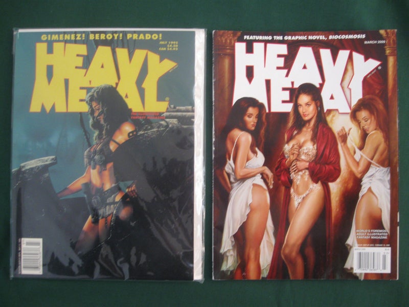 2 Heavy Metal Comic Magazines Carousel 1