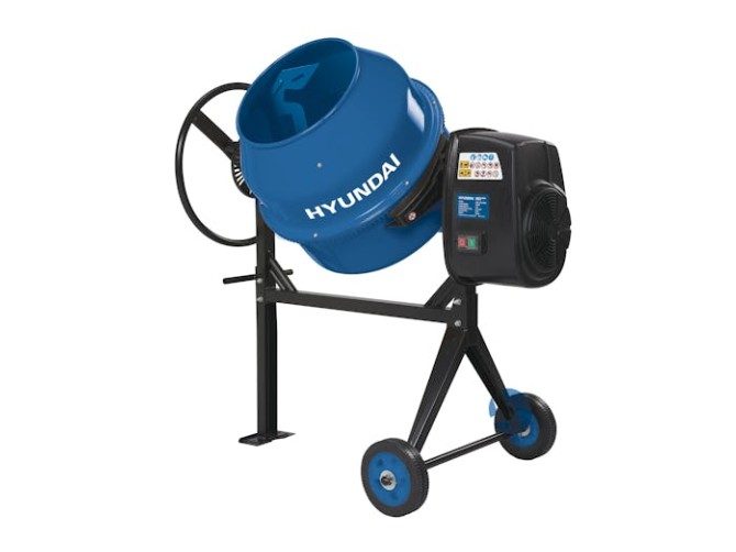 Hyundai Concrete Mixer Electric 140L Carousel 1