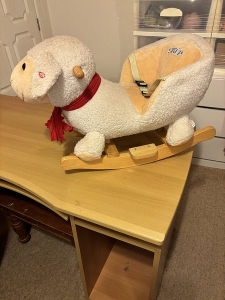 “Skep” - rocking sheep seat - with woolly & wood features … Carousel 1