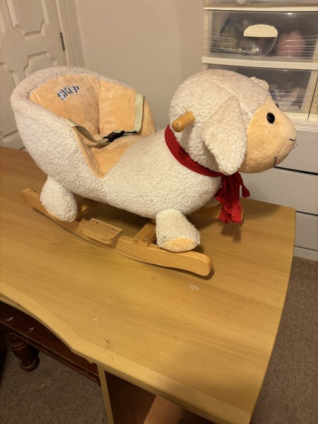 “Skep” - rocking sheep seat - with woolly & wood features … Carousel 6