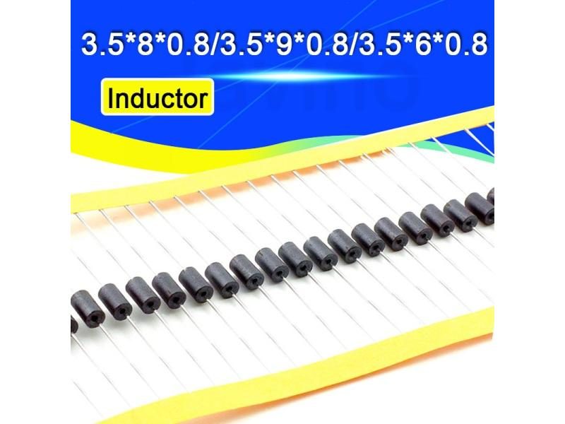 50-500PCS/LOT Javino Inductor Beads 3.5*8*0.8 3.5*9*0.8 AXIAL FERRITE Beads Carousel 1
