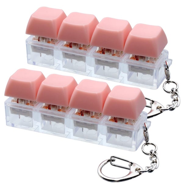 2 Pcs Keyboard Fidget Toy Keyboard Fidget Keychain 4in1 Keyboard Decompressio Carousel 1