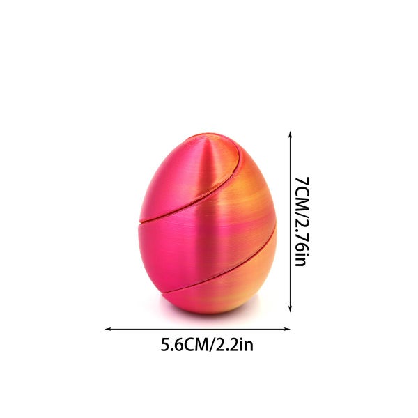 6Pcs 3D Printed Spiral Egg Fidget Toy Carousel 2