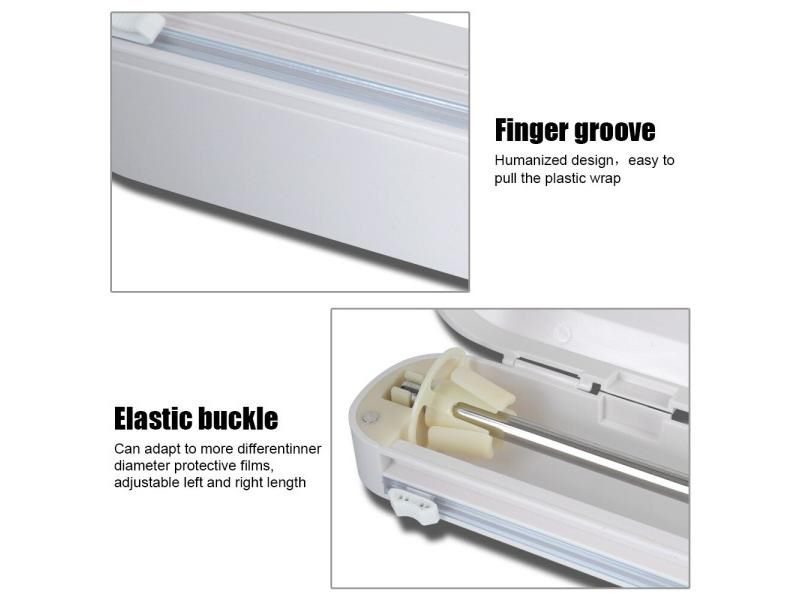 Punch-free Fixing Foil Cling Film Wrap Dispenser Kitchen Tool Plastic Wrap Carousel 1