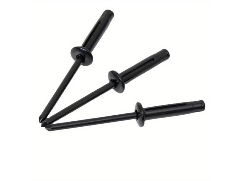 50pcs Aluminium Trifold Blind Rivets Black PaintedPop Bulb Blind Rivet Carousel 1