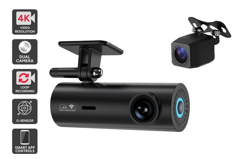 Kogan 4K Hidden Dual Channel Car Dash Camera - Front and Rear (SG2C-100) Carousel 1