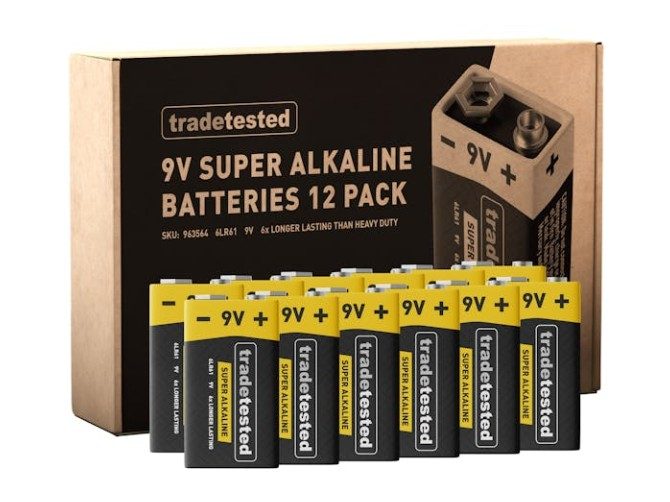 9V Super Alkaline Batteries - 12 Pack Carousel 1