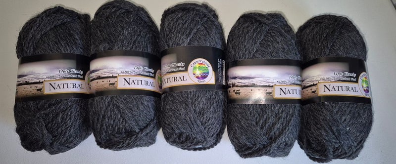 Countrywide Yarns Naturals 14ply 100gm - 5 pack - ***$1 RESERVE*** Carousel 1
