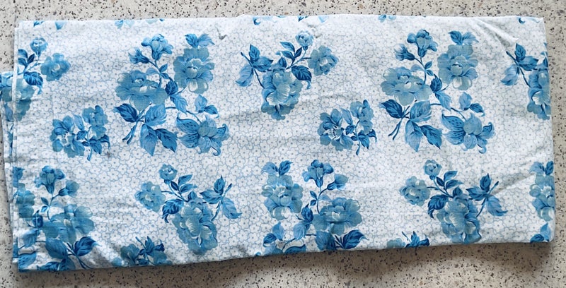 ** RETRO DOUBLE SHEET ** SEA BREEZE ROSES & DAISIES ** Carousel 1
