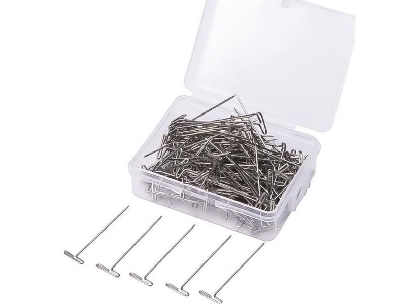 100pcs/lot T Pins Type Needle For Wig On Foam Head Style Brazilian Indian Carousel 1