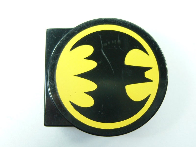®™DUPLO - Black Brick Round Top with Batman Logo Pattern ~Retired 2017~ Carousel 5