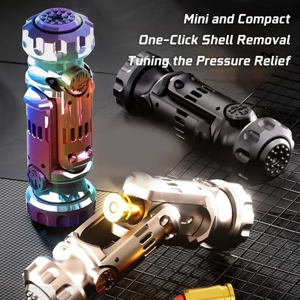 Metal Tungsten Steel Fidget Toy Gun Fidget Slider Fidget Gun Stress Relief Relax Carousel 3