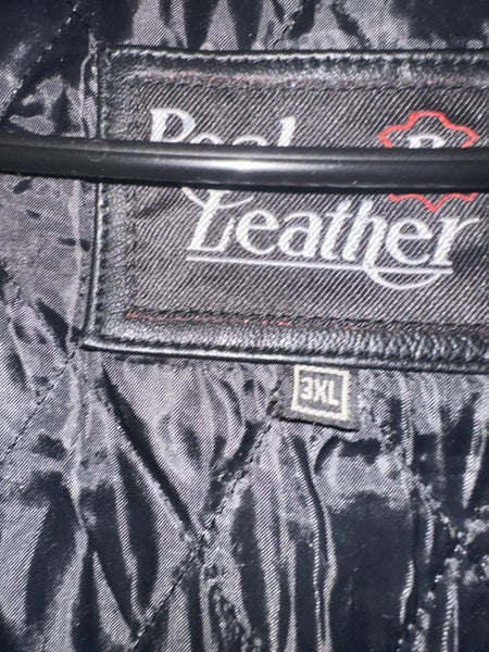 Black Genuine Leather Jacket Carousel 2