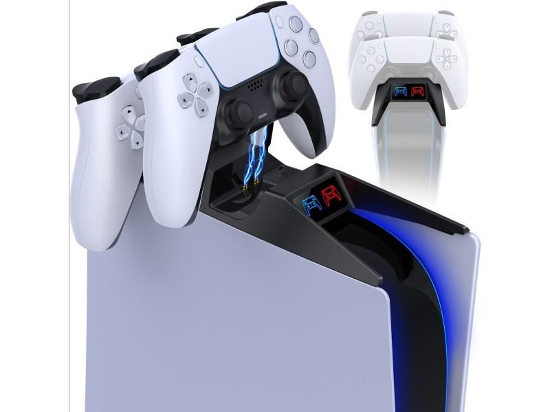 Dual Fast Charger For PS5 Controllers Dualsense Wireless Controller Charging Carousel 1