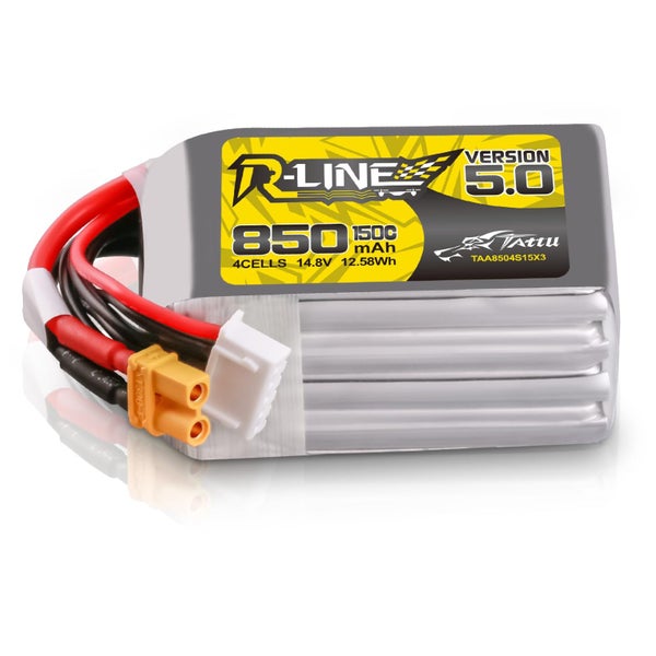 TATTU RLine Version 5.0 4S Lipo Battery 14.8V 150C 850mAh Lipo Battery Pack wit Carousel 1