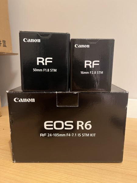 Canon R6 Mega Bundle x5 lenses, x6 Batteries, x2 ND Filters62939540236675114