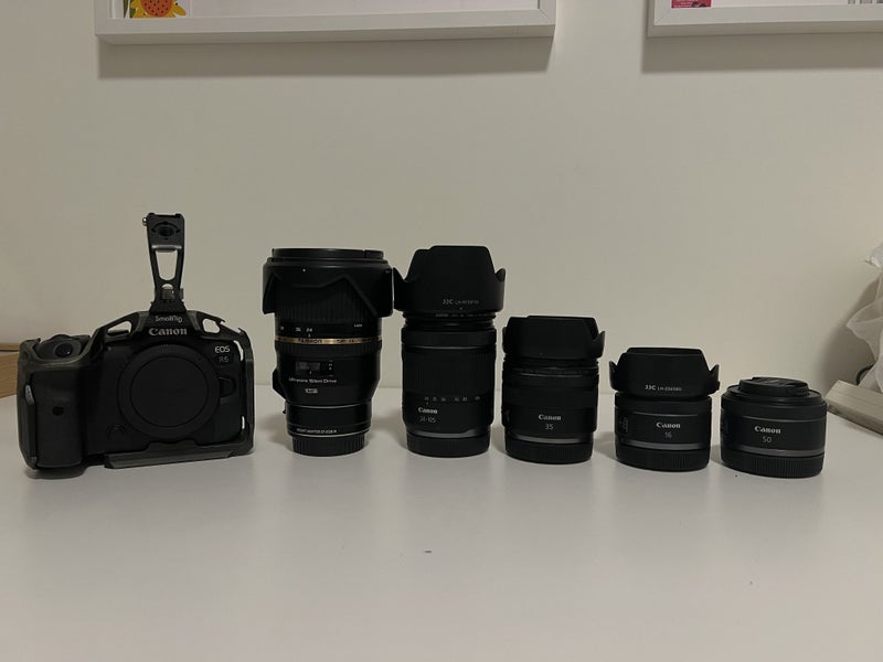 Canon R6 Mega Bundle x5 lenses, x6 Batteries, x2 ND Filters62939540236675111