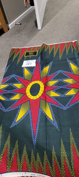 Real Wax Print Fabric. 5.486 Meters Carousel 1
