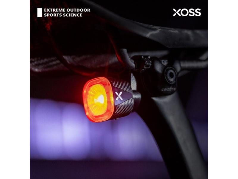 XOSS XR01 Smart Tail Light Auto Brake Sensing Waterproof Rechargeable Bicycle Carousel 1