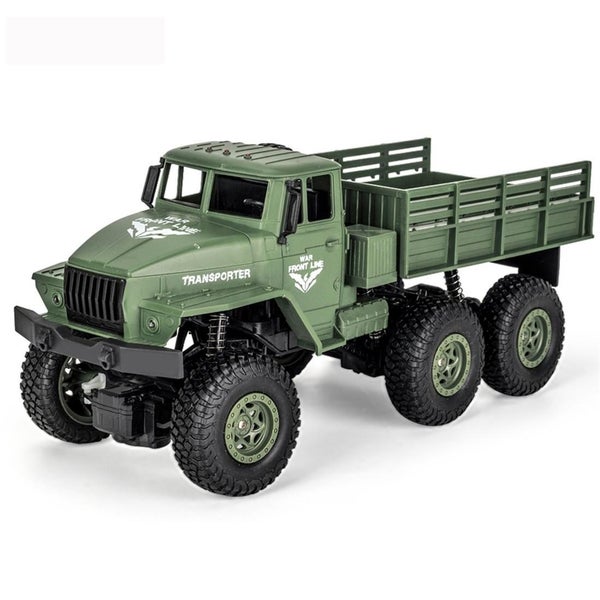 2.4Ghz 4Ch Remote Control Dongfeng 7 Six Wheeled Armor Truck Toy Green Remote C Carousel 1
