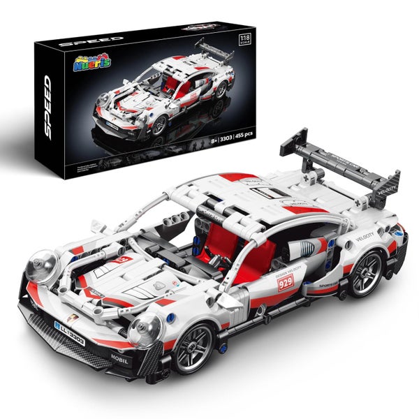 Nueris 1:18 Technic Super Sports Cars Model Sets 455 PCS Black Gold MOC Buildi Carousel 1