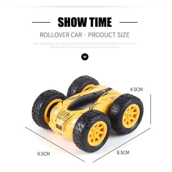 2.4G Mini High Speed Double Sided Remote Control Car Toy Blue Remote Controlled Carousel 2
