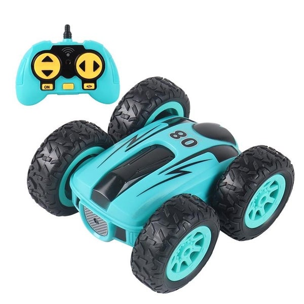 2.4G Mini High Speed Double Sided Remote Control Car Toy Blue Remote Controlled Carousel 1
