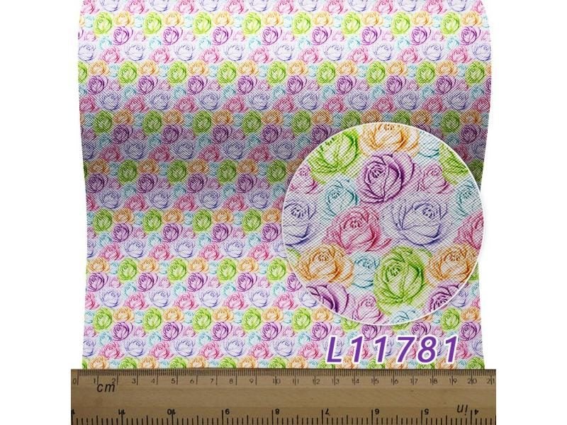 Feather Leather Sheets Synthetic Leather Printed Vinyl DIY Handbags Supplies Carousel 1