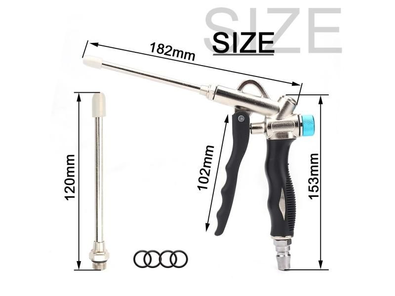 1/2pcs Adjustable Air Dust Gun Handheld 2-Way Air Blow Gun High Pressure Carousel 1