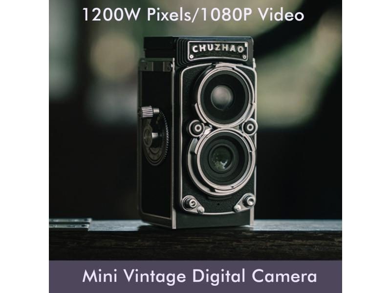 CHUZHAO Mini Retro Digital Camera With 1.54inch Screen 1080p Video 12MP Photos Carousel 1