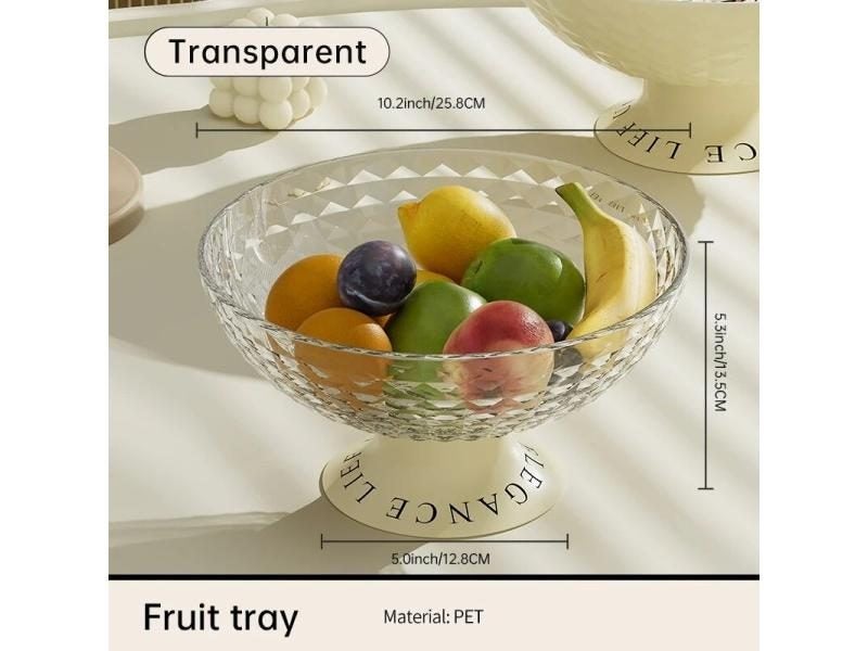 Lnternet Celebrity Fruit Dish Home Living Room Coffee Table Candy Snack Tray Carousel 1