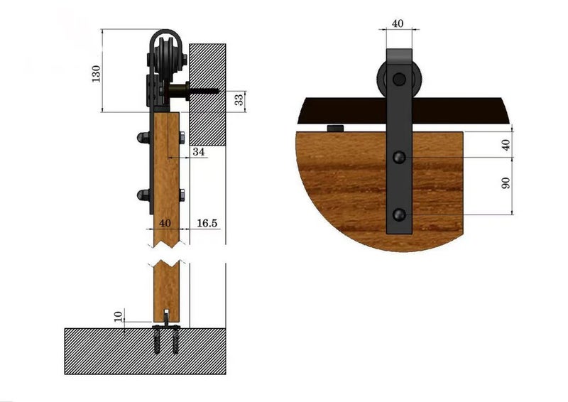 Classic Antique Black - Track 1500mm Carousel 7