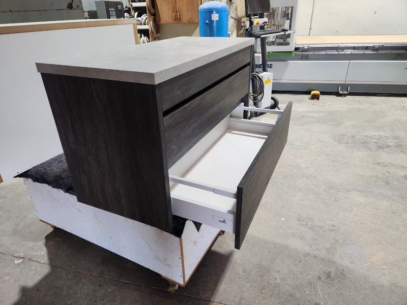 2 draw vanity with top Carousel 2