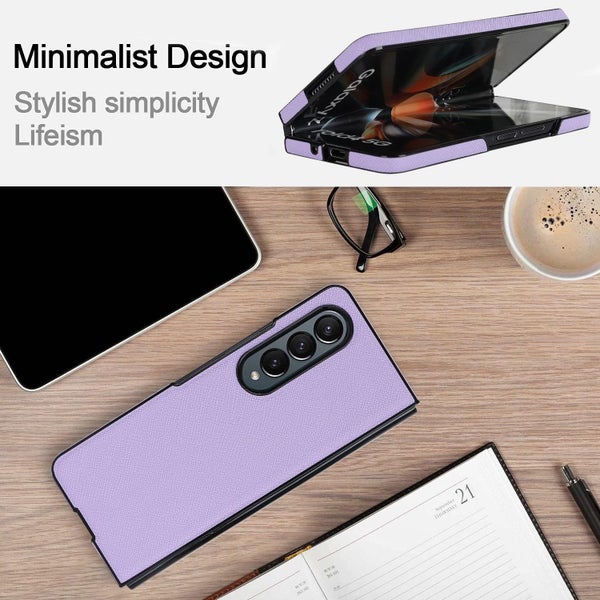 Parallel For Samsung Galaxy Z Fold4 5G Foldable Cross Pattern Phone Case Compact Carousel 2