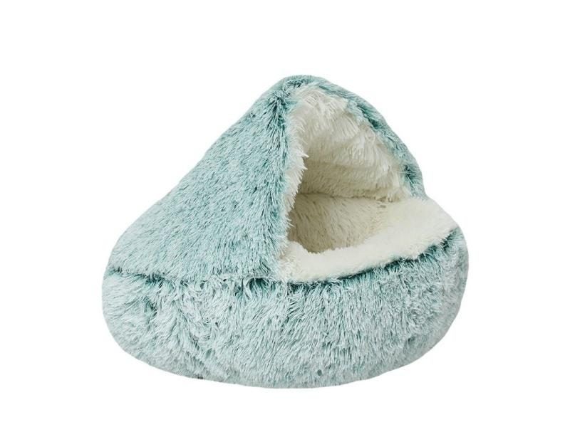 Plush Pet Bedautumn And Winter Soft Plush Round Cushion House 2 In 1 Carousel 1