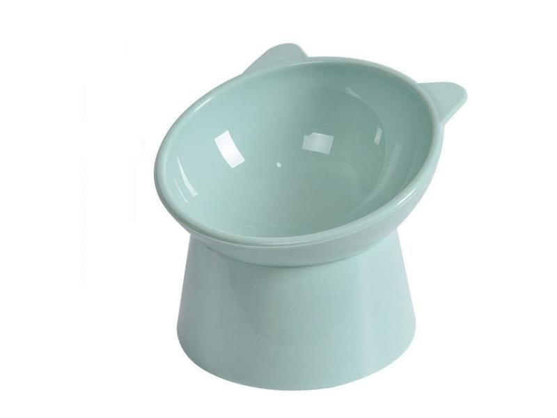 New Pet Cat Dog Bowl High Foot Dog Bowl 45° Neck Protector Cat Pet Food Water Carousel 1