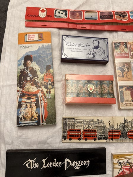Vintage Souvenir Matchboxes Collection UK Aus Canada Carousel 2