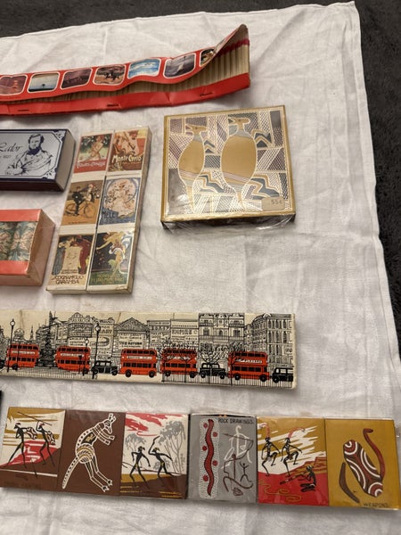 Vintage Souvenir Matchboxes Collection UK Aus Canada Carousel 4