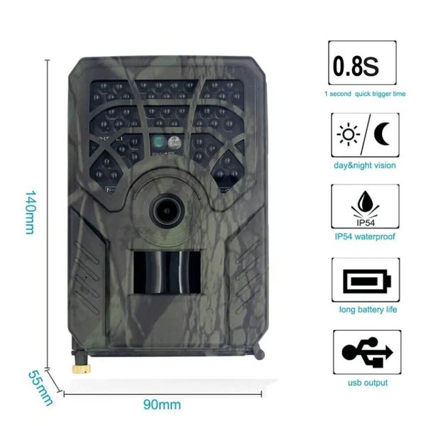 Waterproof 12mp Wild Animal Detector Invisible Infrared Light Hunting Trail C... Carousel 2