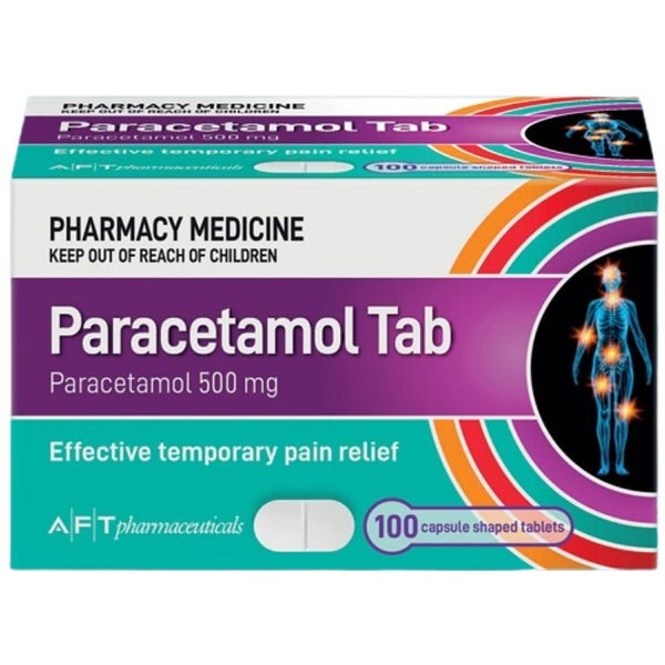 AFT Paracetamol Tab 500mg Tablets 100 - Maximum 4 Carousel 1