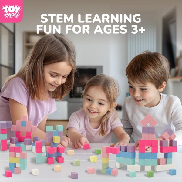 TOY Life 64 Pcs Magnetic Blocks for Kids Ages 35 Magnet Building Blocks for To Carousel 2