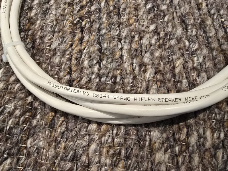 Tributaries 14awg Speaker cable 2m long pair Carousel 2