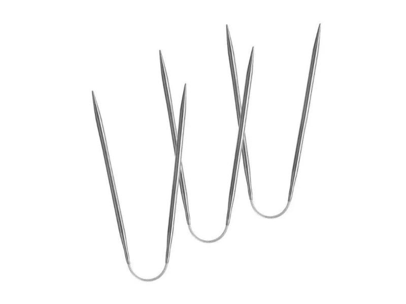 3Pcs Knitting Needles Knitting Tool Stainless Steel Circular Flexible Sock Carousel 1